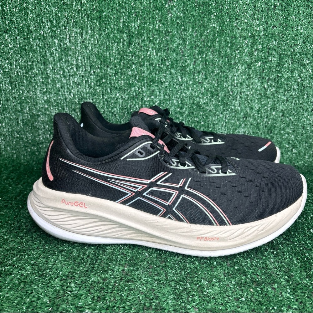 Asics Gel-Cumulus 26 Womens 11 Shoes Black Sneaker 1012B599 Running Walking